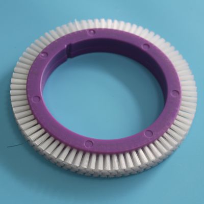 Buy Famatex Stenter Machine Parts Brush Wheel Purple Plastic Body White Nylon Hair online manufacture
