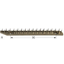 Yellow Stenter Machine Pin Bar Pin Plate Babcock Stenter Machine Spare Parts