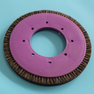 Plastic Body Bristle Pig Hair Stenter Machine Parts Brush Wheel Customized