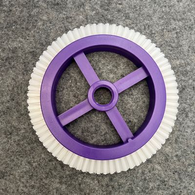 Stenter Machine Parts Monforts Finishing Small Brush Wheel Inner Dia 22mm White Nylon Hair