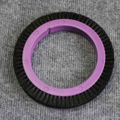 Stenter Finishing Machinery Parts Stentex Brush Wheel 122mm Dia Black Bristle Purple Plastic Body Good Quality