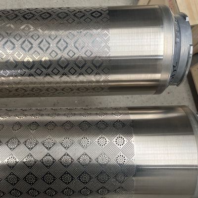 Textile Printing Machine Parts Coating Rotary Screen Carpets Printing Parts Customized Pattern 640 Repeat