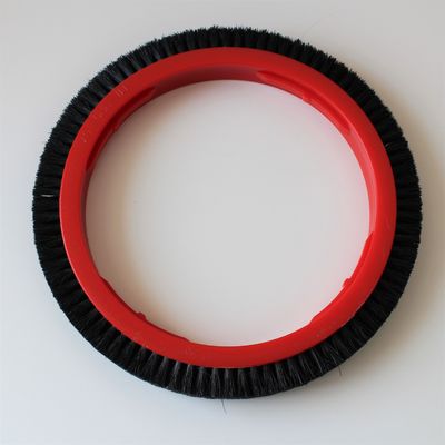 Stenter Machine Parts Monforts Finishing Spares Brush Wheel 167mm Innder Dia Black Bristle Pig Hair
