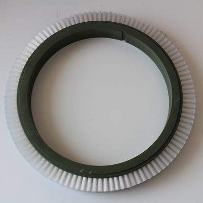 Stenter Machine Parts Monforts Finishing Spares Brush Wheel 167mm Innder Dia Black Bristle Pig Hair