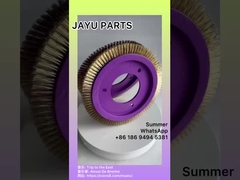 Textile Finishing LK Stenter Brush Wheel Purple Color Plactic Material Copper Brass Brush Hair